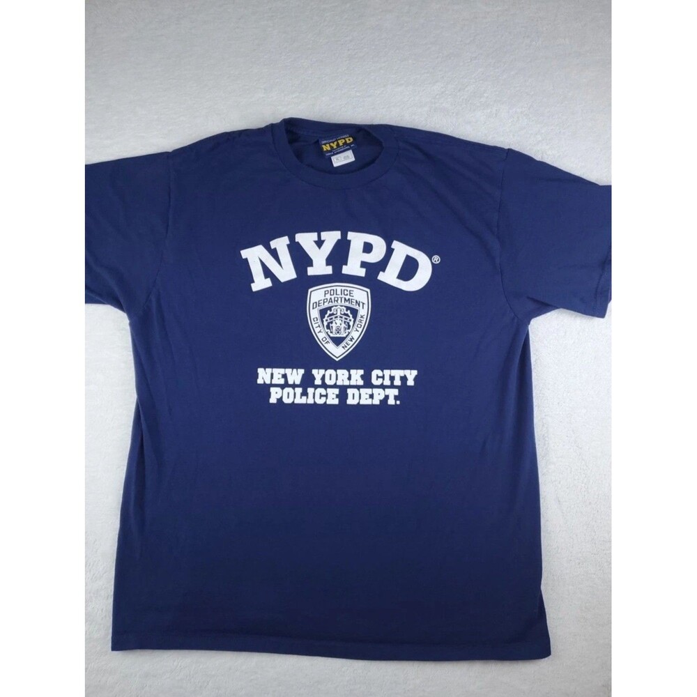 NYPD New York City Police Dept T-shirt Size XL Officially Licensed Product Navy